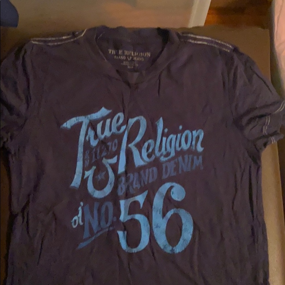 Dark blue True Religion tee shirt